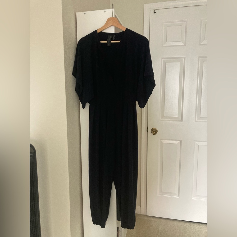 NORMA KAMALI rectangle Jog Jumpsuit - Midnight